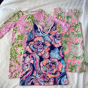 3 girls Lilly Pulitzer dresses size 7
